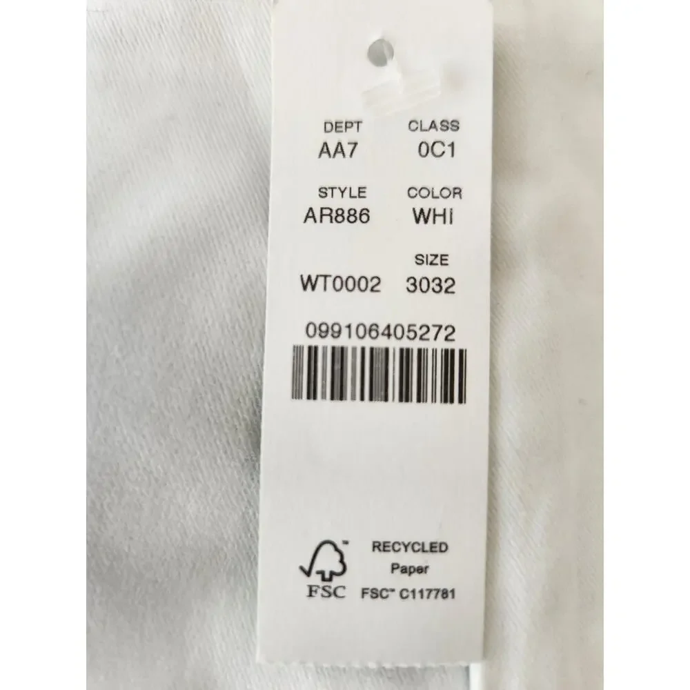 NWT J. Crew 770™ Straight-Fit Stretch Chino Pant White 30/32